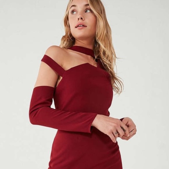 NWT Finders Keepers The Message Choker Cut out One Shoulder Mini Cocktai… - Picture 2 of 13